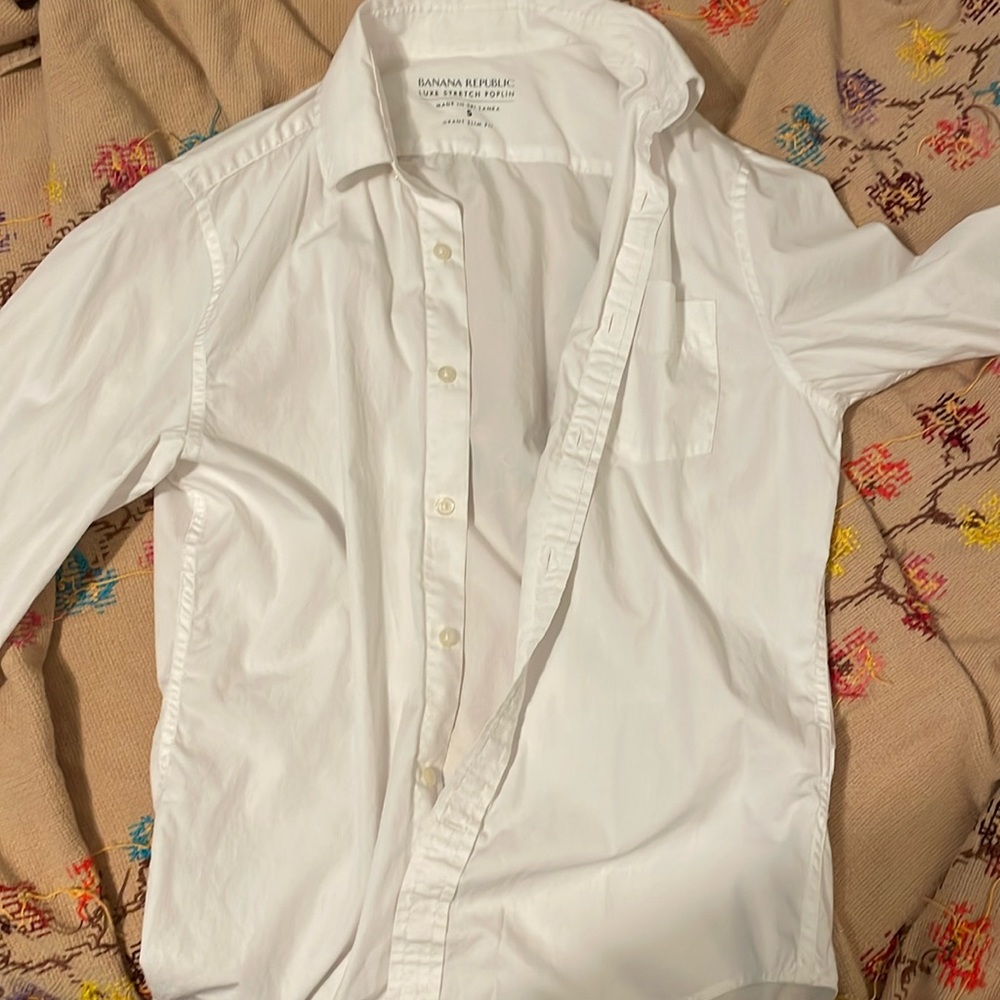 White mens dress shirt